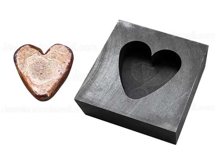 Graphite Crucible Graphite Molds with Heart Style / Star Style / Cross Style